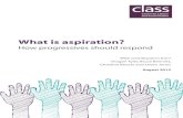 What is aspiration? - Lancaster University Against Aspiration 6 Aspiration is a rhetorical device that