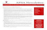 APSA Newsletter - Spring 2020 A PUBLICATION OF THE SDSU APPLIED PSYCHOLOGY STUDENT ASSOCIATION APSA