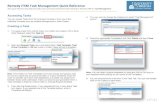 Remedy ITSM Task Management Quick Reference Remedy ITSM Task Management Quick Reference This quick reference
