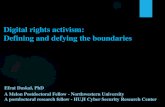 Digital rights activism: Defining and defying the ... Digital rights activism What are digital rights?