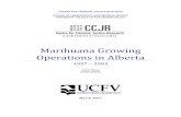 Marihuana Growing Operations in Alberta marihuana grow operations coming to the attention of police