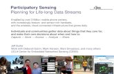 Participatory Sensing - Participatory Sensing Planning for Life-long Data Streams Enabled by over 3