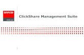 ClickShare Management · PDF file Scheduler RW RW User management RW R Locations RW System settings RW. ClickShare management suite Real-time status overview Scheduled updates Across