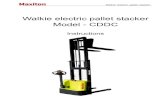 Walkie electric pallet stacker Model - CDDC 2020. 8. 26.آ  Walkie electric pallet stacker Preface Dear