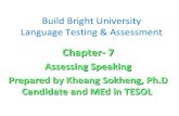 Chapter 7(assessing speaking )