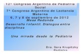 12 Congreso Argentino de Pediatr­a Social 7 Congreso Argentino
