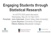 Engaging Students through Statistical Research Engaging Students through Statistical Research An eCOTS