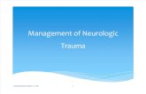 Neurologic Trauma