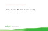 Student loan servicing - Consumerist student loan servicing, encourage borrower success, and mitigate