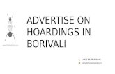 Hoardings in Borivali
