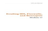 Evading IDS, Firewalls, and Honeypots amp;¢  Module 17 - Evading IDS, Firewalls and Honeypots Intrusion