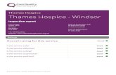 Thames Hospice Thames Hospice - Windsor 1 Thames Hospice - Windsor Inspection report 07 July 2016 Thames