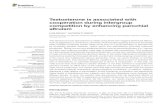Testosterone is associated with cooperation during ... testosterone predicted increased altruistic punishment