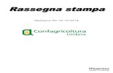 Rassegna del 18/12/2018 - Confagricoltura Umbria INDICE RASSEGNA STAMPA Indice Rassegna Stampa Rassegna