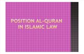 The Position of Al-Quran in Islamic Law