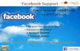 Just dial 1-877-729-6626 for facebook support