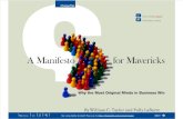 Mavericks  Manifesto