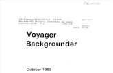 Voyager Backgrounder 1980