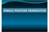 Single Photon Transistor