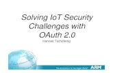 Solving IoT Security Challenges with OAuth 2 The OAuth 2.0 for Native Apps (draft-ietf-oauth-native-apps>