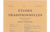 Études Traditionnelles - Numéro Spécial Consacré à René Guénon, Nos 293-294-295