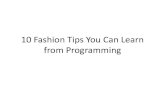 10 fashion tips