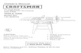 TABLE SAW - Sears Parts Direct ... TABLE SAW ModeJ No. 137o228210 CAUTmON: Before using this Table Saw,