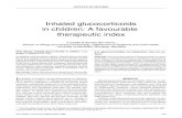 Inhaled glucocorticoids in children: A favourable therapeutic index 2019. 8. 1.¢  Inhaled glucocorticoids