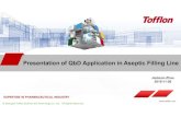 Presentation of QbD Application in Aseptic Filling J. Zhao ... ... Microsoft PowerPoint - Presentation
