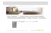 Somfy - GLYDEA™INSTALLATION AND PROGRAMMING ... ... Glydea Installation & Programming Instructions 1/2011 Glydea Installation Guide 3/4 Cable output option: a) By the bottom of the