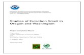 Studies of Eulachon Smelt in Oregon and Washington ... Studies of Eulachon Smelt in Oregon and Washington