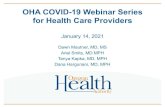 OHA COVID-19 Webinar Series for Health Care Providers COVID-19 Oregon Update 4 As of January 13th: ¢â‚¬¢