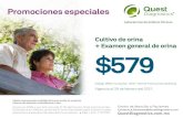 Promocionese speciales - Quest Diagnostics México › promociones › cultivo-de-ori · PDF file + Examen general de orina Promocionese speciales Centro de Atención a Pacientes