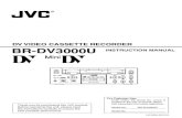 DV VIDEO CASSETTE RECORDER BR-DV3000U INSTRUCTION ... Thank you for purchasing this JVC product. Before