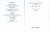 EZRA POUND OF LITERARY _Ezra_A_Retrospect.pdf · PDF file 2020. 9. 14. · ezra pound edited with an introduction by t. s. eliot by ezra pound abc of reading the cantos of ezra pound