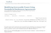 Modifying Irrevocable Trusts Using Nonjudicial Settlement ...media. 9/18/2018 ¢  Irrevocable Trust ¢â‚¬¢Settlor