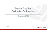 Grande Enquأھte Solidaris - Sudpresse ھtآ  Solidaris - Sudpresse Dأ©cembre 2019 UNMS Direction Marketing.