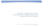 Azure Architecture reference template for web applicationS ... AZURE ARCHITECTURE REFERENCE TEMPLATE