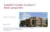 Liquid Crystals: Lecture 1 Basic propert 2020. 2. 26.¢  Crystals, liquid crystals, liquids pentyl-cyanobiphenyl