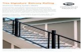 Trex Signature Balcony Railing ... Trex Signature¢® Balcony Railing Aluminum Railing System (Mesh) 7008