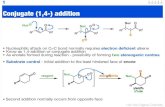 Conjugate (1,4-) addition gjrowlan/stereo2/lecture9.pdf Enantioselective radical conjugate addition • Not unsurprisingly, once stereoselective conjugate radical additions with auxiliaries