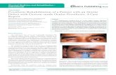 Prosthetic Rehabilitation of a Patient with an Ocular Defect with Thus, rehabilitation of ocular defects