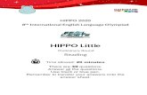 HIPPO Little - English ... HIPPO 2020 8 th International English Language Olympiad HIPPO Little Preliminary