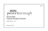 2019-2028 Capital Budget Details - Peterborough 2019 - 2028 Capital Budget Justification Tangible Capital