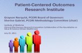 Patient-Centered Outcomes Research Institute 2011. 7. 25.¢  Grayson Norquist, PCORI Board of Governors