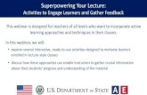 SuperpoweringYour Lecture - American English SuperpoweringYour Lecture: Activities to Engage Learners