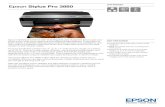 Epson Stylus Pro 3880 - 2017. 3. 30.¢  Epson Stylus Pro 3880 DATASHEET Epson UltraChrome K3 Ink with