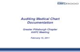 Auditing Medical Chart Documentation ... Audit Documentation to be Requested Documentation Compliance