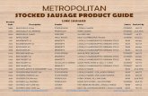 STOCKED SAUSAGE PRODUCT GUIDE - Sysco 26dc76f7-ae13-4f1a-b0e3... METROPOLITAN STOCKED SAUSAGE PRODUCT