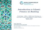 Introduction to Islamic Finance & Banking ... Introduction to Islamic Finance & Banking World Bank â€“BRSA